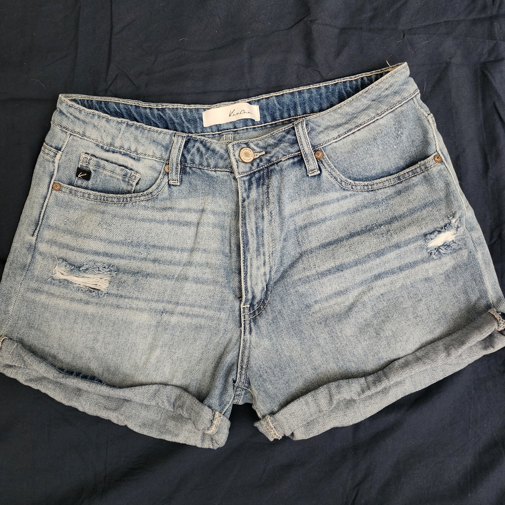 Kancan Women's Blue Denim Shorts